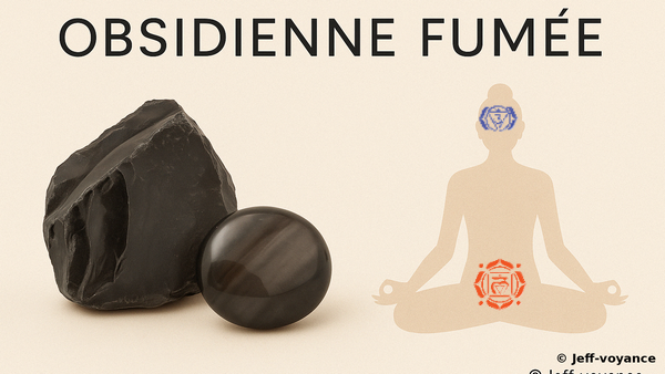Pierre de silence et de discernement : l’obsidienne fumée - Esoboutik Brest