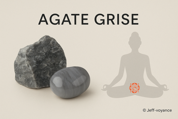 Agate Grise – Un appui discret pour le retour à l’essentiel - Esoboutik Brest Pierre de sobriété mentale : découvrez les vertus de l’agate grise - Esoboutik Brest