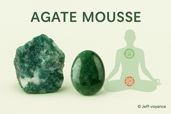Agate Mousse – Grandir en paix au rythme du vivant - Esoboutik Brest Pierre végétale et vibrante : découvrez l’agate mousse Esoboutik Brest