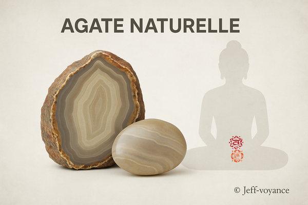 Agate naturelle : une pierre de sagesse et de stabilité Pierre d’enracinement : vertus de l’agate naturelle - Esoboutik Brest