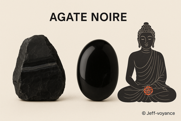Comment utiliser l’agate noire au quotidien - Esoboutik Brest Agate noire : protection, enracinement et sérénité - Esoboutik Brest