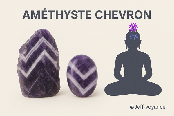 Améthyste chevron : vertus, usages et symbolique - Esoboutik Brest Améthyste zonée : pierre spirituelle et purificatrice - Esoboutik Brest