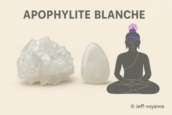 Apophylite blanche : pierre de lumière et d’élévation - Esboutik Brest
