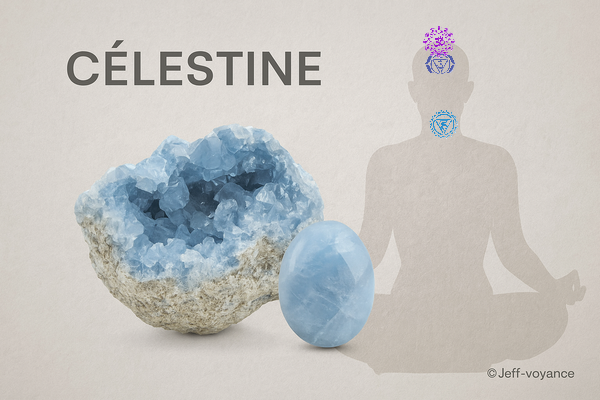 Les bienfaits de la célestine en lithothérapie - Esoboutik Brest Comment utiliser la célestite pour apaiser l’esprit - Esoboutik Brest