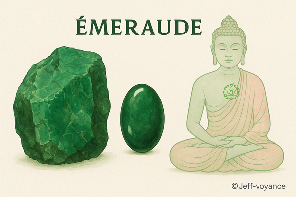 émeraude, pierre d’amour, de sagesse et de régénération - Esoboutik Brest
