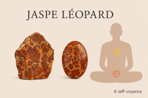 Le jaspe léopard, allié de l’ancrage et du courage intérieur - Esoboutik Brest Découvrez le pouvoir du jaspe léopard, pierre d’instinct et de stabilité - Esoboutik Brest