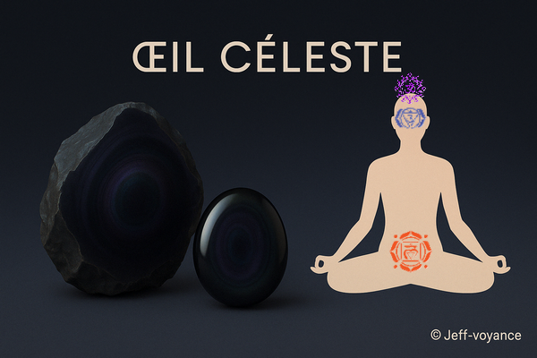 Œil céleste : miroir de l’âme et éveil spirituel profond - Esoboutik Brest Les bienfaits de l’obsidienne œil céleste : conscience, force et lumière - Esoboutik Brest