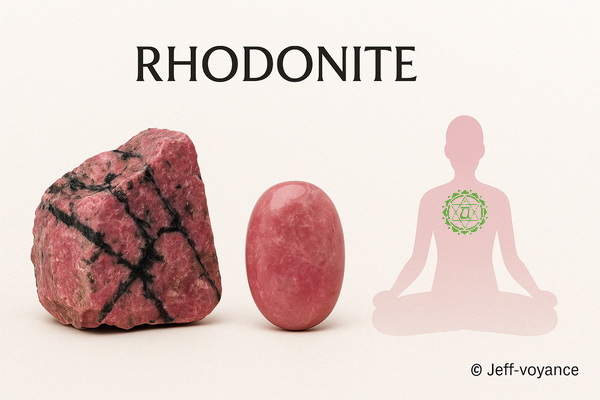 Pierre du pardon : rhodonite, alliée du cœur blessé - Esoboutik Brest