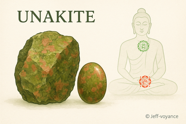 L’unakite est une pierre de guérison émotionnelle et d’acceptation. Esoboutik Brest